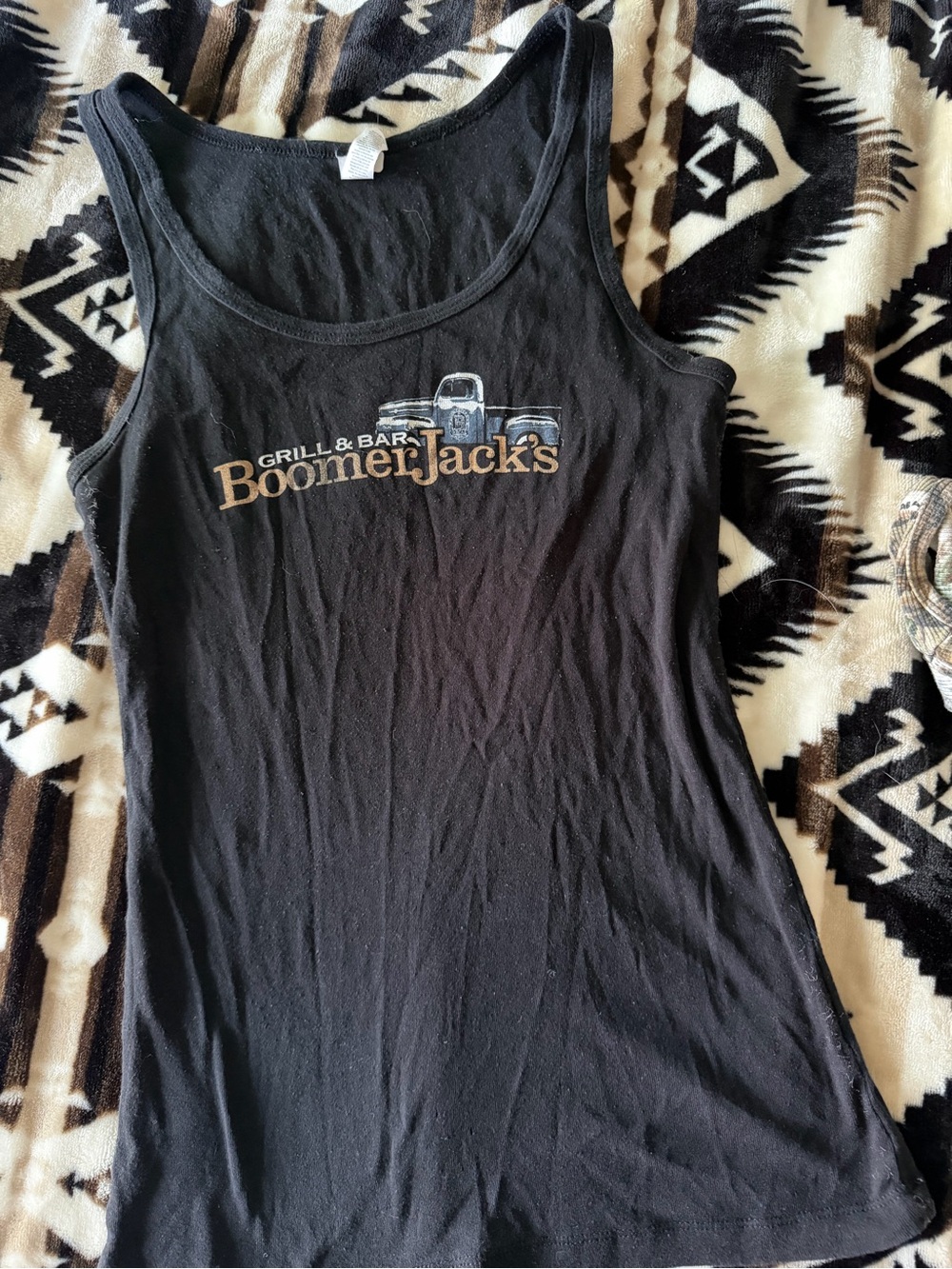 Women's Black Logo Tank Top